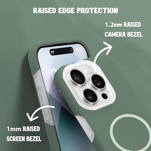 Image of Kratos Soft Silicone Case Cover Compatible with iPhone 14 Pro Max - Everyday Comfort Protection, Wireless Magnetic Charging Case with Raised Edge Camera & Screen Protection, Shock-Resistant Design