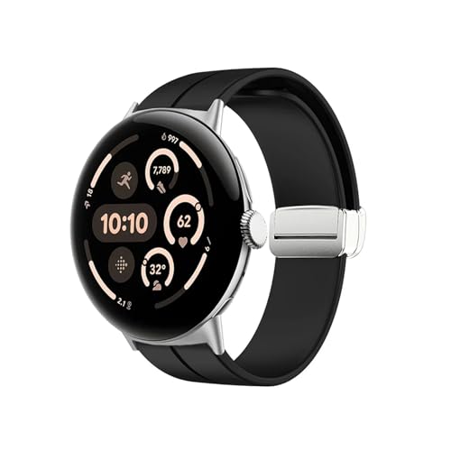 [ANGIRSFPO] VRoh ɓKGoogle Pixel Watch 3 45mm X|[cXgbvpANZT[XgohuXbgɓK(Silver black,For Pixel watch 3 45mm)