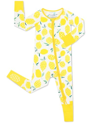 Image of babee Reshinee Viscose Derived from Bamboo Baby Footie Pajamas Convertible Newborn Sleeper for Baby Girl Zipper Onesie 0-24M