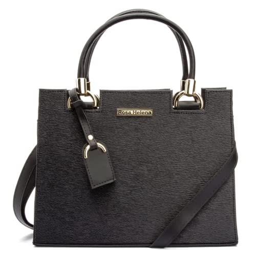 Kit 03 Peças Bolsa Castelo + Bolsa Corrente + Carteira Feminina (Unico, Preto)