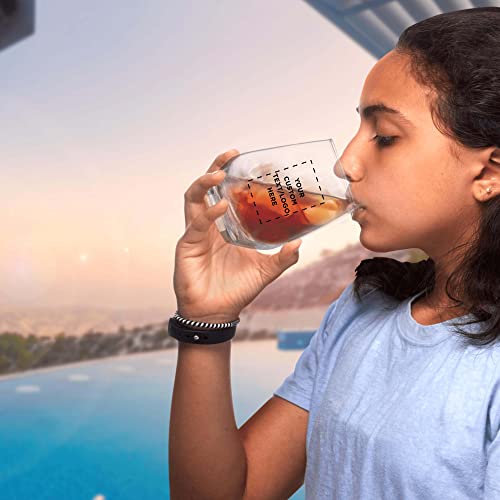 Custom Silica Stemless Wine Glasses 12 Oz. Set Of 10, Personalized Bulk Pack - Restaurant Glassware, Perfect For Red Wine, White Wine, Cocktails - Clear #TOP7