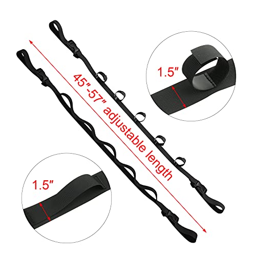 Cosmos 1 Set Vehicle Fishing Rod Holder Car Roof Fishing Pole Rack Strap Fishing Pole Storage Strap For Car, Suv And Vans, 5 Rod Capacity #TOP1