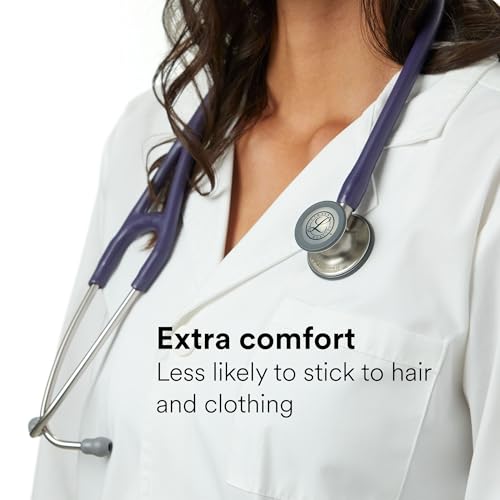 3M Littmann Cardiology IV Diagnostic Stethoscope, 6187C, More Than 2X as Loud, Weighs Less, 27\" Midnight Blue Satin-Finish Tube for Added Comfort, Flexibility and Cleanability