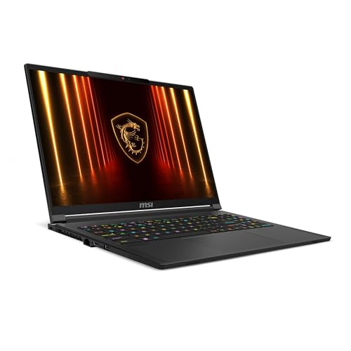 MSI Stealth 16 AI A2HWGG-009IT, Notebook Gaming 16' QHD+ 240Hz OLED, Intel Core Ultra 9 285H, Nvidia RTX 5070 8GB GDDR7, 1TB SSD PCIe4, 32GB DDR5 6400MHz, WiFi 7, Win11Home [Layout/Garanzia ITA]+zaino