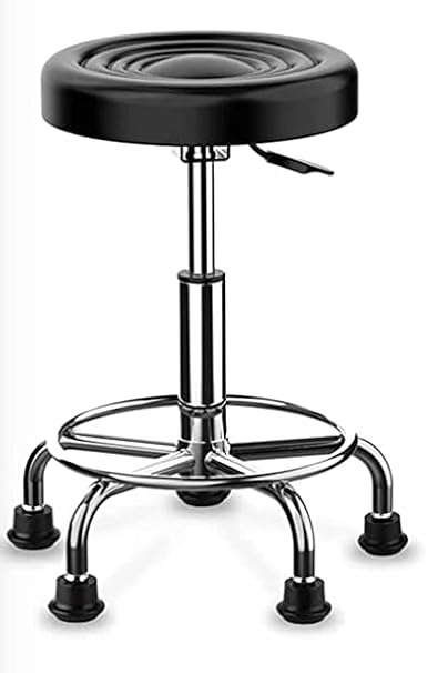 Meble Home Adjustable Height 16 to 22 inches Stool-Doctor/Kitchen Stool/Office Stool/Chair/Clinic/Shop/Spa/Salon/Cafeteria Stool/Bar Stool (Black) 1Pc