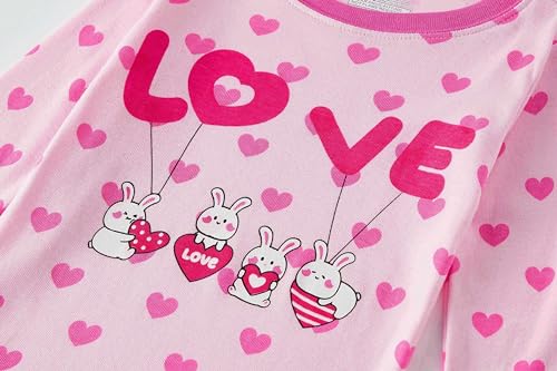 Image of KikizYe Girls Pajamas Set Kids Long Sleeve PJs Cotton Jammies