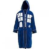 Dr. Who Tardis Unisex Cotton Terry Cloth Bath Robe, Blue, One Size