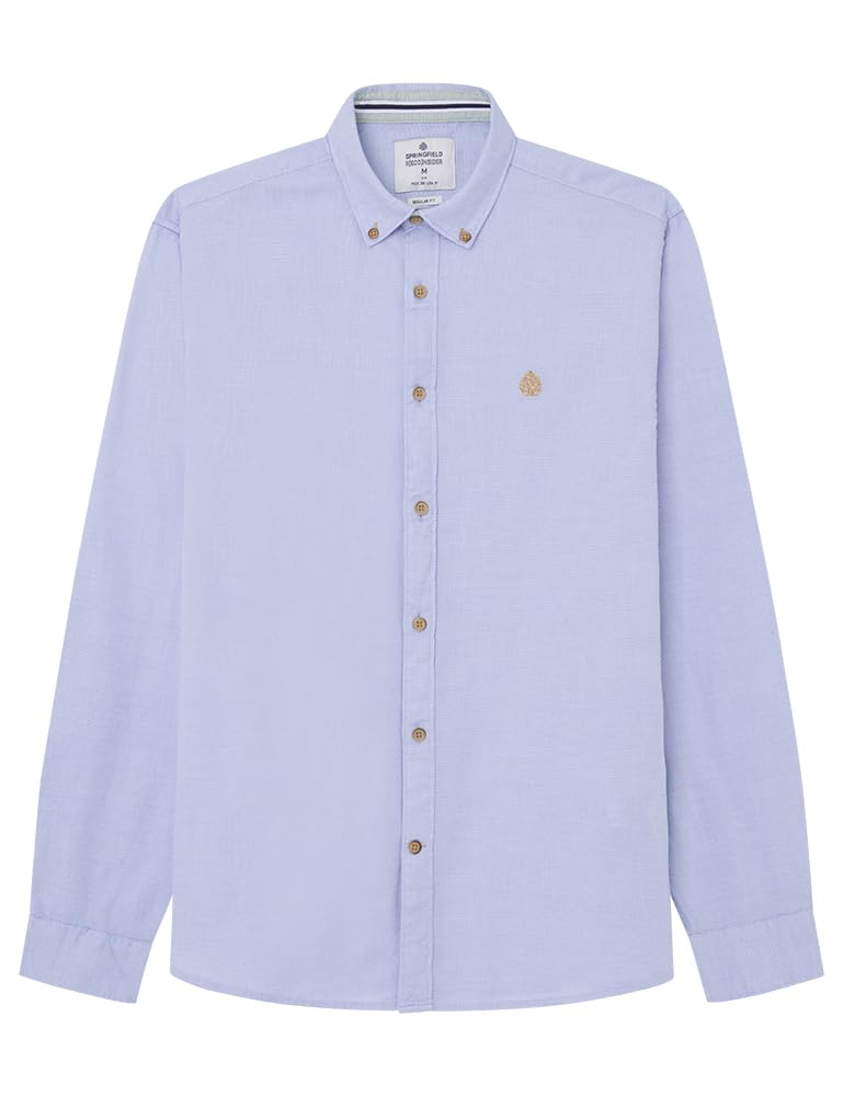 SPRINGFIELD Camisa, Azul Medio, L para Hombre