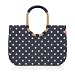 Produktbild reisenthel loopshopper L frame frame metallic dots blue  Stabile Tasche mit praktischen Fächern aus recycelten PET-Flaschen  Charmantes und wasserabweisendes Design