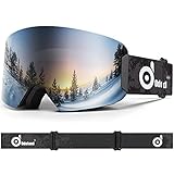 Odoland Ski Goggles for Kids, Wide View Anti-Fog Unisex Cylindrical Snowboard Goggles for Boys and...
