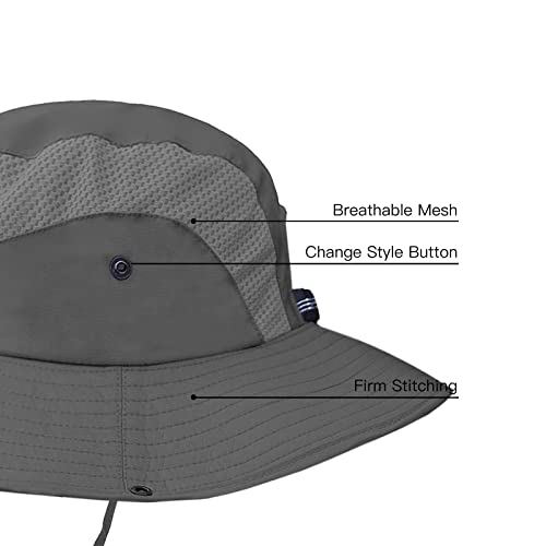 Sun Hat Womens Beach Hats For Women Ponytail Hat Womens Sun Hat Wide Brim Sun Hat Women (Gray) #TOP1