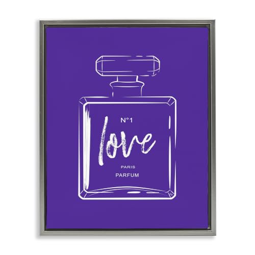 Love Motivational Bottle Perfume, 25 x 31 Inch Canvas in Floater Frame