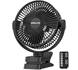 GOBRILLFUN 8,3 Zoll 12000 mAh Clip-Ventilator