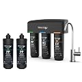 Waterdrop 2PP and TSB 8 Layer High Capacity Under Sink Water Filter, Reduces PFAS, PFOA/PFOS, Fluoride, Chlorine, Bad Taste & Odor, with Dedicated Faucet, NSF/ANSI 42 Certified Element-Bundle