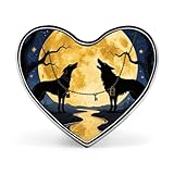 Tarot Card The Moon Lapel Pin Heart Enamel Pins Funny Brooch Pin Cute Backpack Pins Fashion Jewelry Accessories for Backpacks, Hats, Bags, Adults