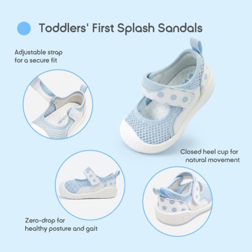 Image of Balabala Baby Toddler Walking Shoes Boys Girls Slip On Sandals Kids Water Shoes Barefoot Shoes Breathable Mesh Lightweight