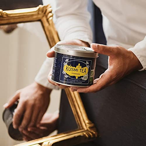 KUSMI TEA Kusumi Tea | Anastasia 100g Can (Approximately 40 Cups) | Organic Black Tea Earl Grey