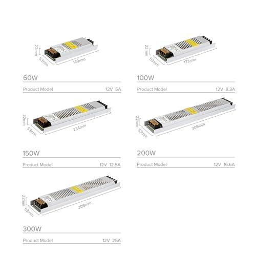Driver LED 12V 100W ultra fin à dissipation thermique passive - 4