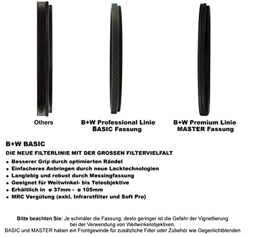 Image of B+W 105mm Basic Clear MRC 007M Glass Filter