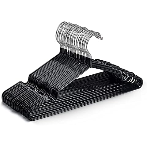 KEPLIN 20 Pack Heavy Duty Rubber Coated Hangers Cover