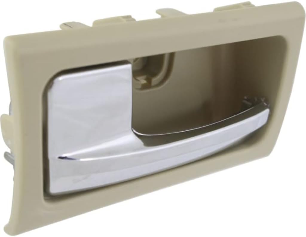 For Mercury Grand Marquis Interior Door Handle 2003-2011 Front OR Rear Driver Side Beige Bezel w/Chrome Lever | Trim:All Submodels