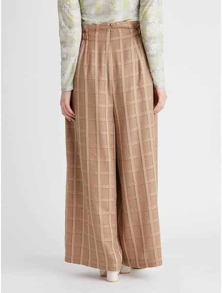 FURFUR（ファーファー）ドロストカラーワイドパンツ　ミント | [ファーファー] ドロストカラーワイドパンツ RWFP224044 レディース BEG F | ロングパンツ 通販