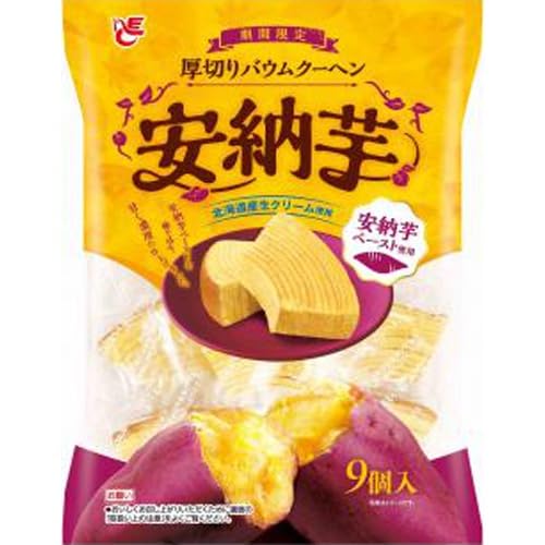 エース 厚切りバウムクーヘン 安納芋９個 ×9のサムネイル