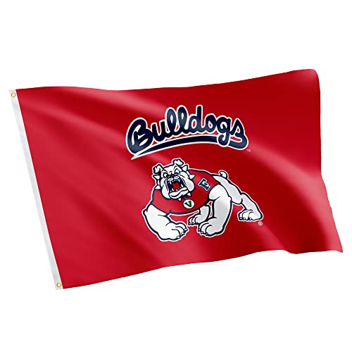 Desert Cactus California State University Fresno CSUF Flag - 3 x 5 Feet Bulldogs Banner, Indoor/Outdoor Durable Fabric, 100% Polyester Design (Style 2)