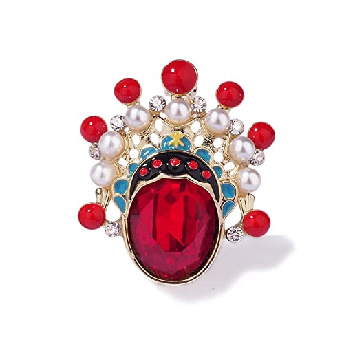 Brooche visage Opéra de Pékin : exprimez votre personnalité unique avec poésie