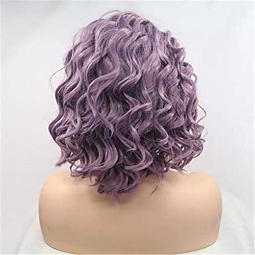 Perruque synthétique violette à lacet avant et volume 150% densité - 3