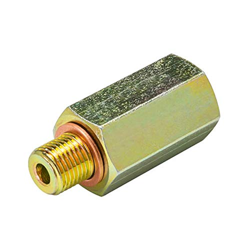 GlowShift Transmission Test Port Sensor Thread Adapter Compatible with Ford Super Duty 6.7L Power Stroke Diesel Trucks 6R140 Transmission 2011-2020 - Includes Crush Washer