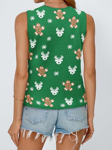 Image of COCCKO Womens Summer Tops Vacation Beach Outfits Cute Tie Front Crochet Vest Knit Sleeveless Sweaters