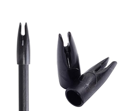 Cuoyuqie 60pcs Arrow Nock for OD 8mm Shaft Plastic Nock for Wooden Bamboo Arrow Archery Hunting Shooting Targrt Practice