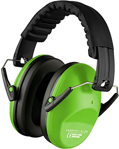 Vanderfields Casque Anti Bruit Enfant - Casque Protection Auditive pour Autisme, Etudier, Avion, Batterie, Acoustique - Cache Oreille Anti-bruit Garcon et Fille Âge 3-16 Years - 20dB NNR Cover