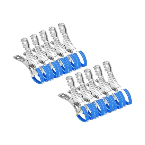 INSEOWI 10 pezzi. Morsetti A Molla Sospensione In Acciaio Inox Clip Copertura Piscine A Prova Con Maniglie Clip Copertura Piscina Installazione Rapida