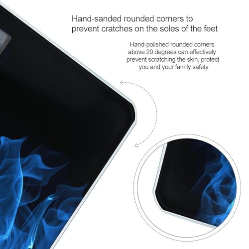 Báscula digital azul Blue Flame para peso corporal 400 lb miniatura 4