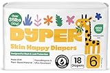 DYPER - Baby Diapers Size 6 (18 Count) - Plant Based Disposable Diapers for Day and Overnight Premium Leak Protection, Skin-Friendly Comfort with Soft Size 6 Diapers (>35 lb)