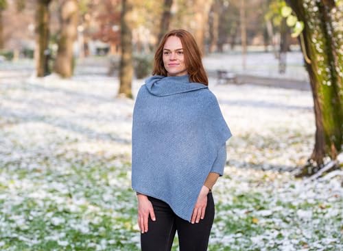 Shawl Wrap for Women Cable Knit Lambswool One Size4