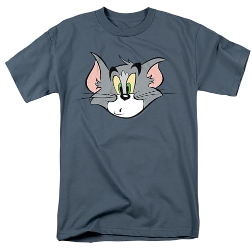 Popfunk Tom and Jerry Tom Face Unisex Adult T-Shirt - Large - Multi