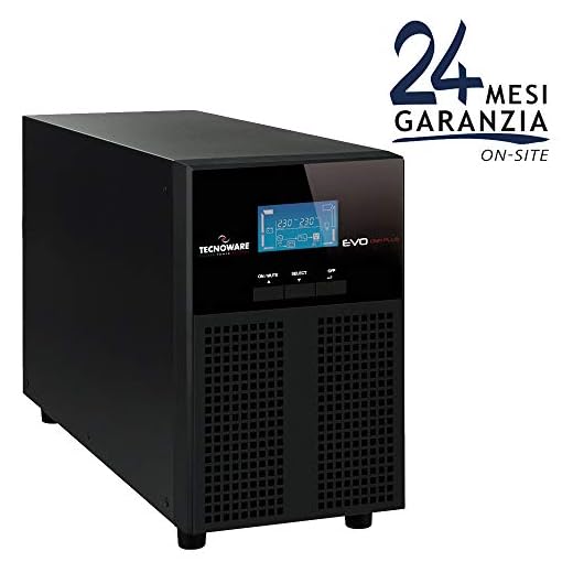 Tecnoware EVO DSP PLUS MM 3.6 sistema de alimentación ininterrumpida (UPS) 3600 VA 4 salidas AC Doble conversión (en línea) - Fuente de alimentación continua (UPS) (3600 VA, 2520 W, 160 V, 300 V, 208 V, 240 V)