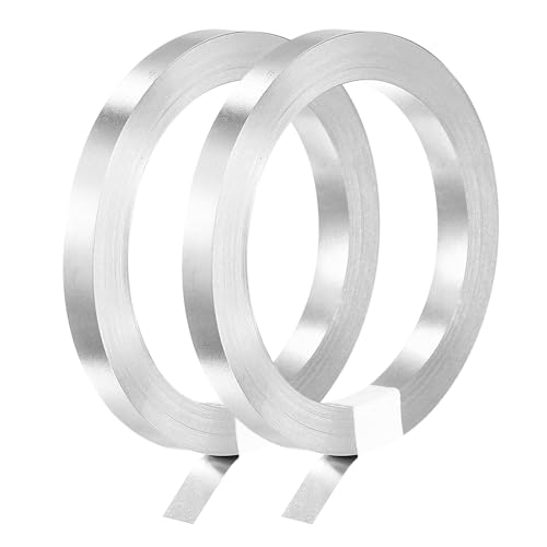MECCANIXITY 2 Roll 10 Meter Nickel-Plated Steel Strip, Connecting Plate Steel Tape for Battery and Spot Welding, 6x0.12mm(WxT)
