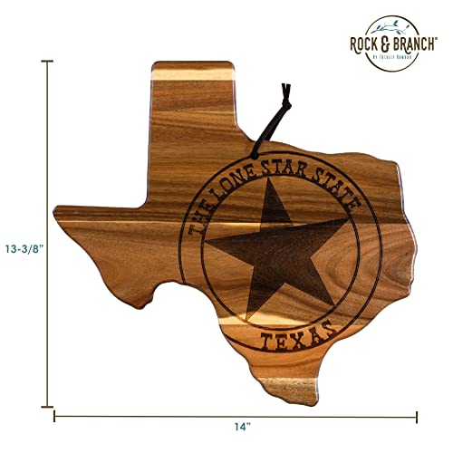 Tabla de cortar de madera con forma de Texas miniatura 6