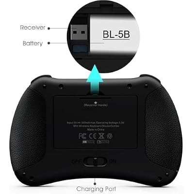 (Backlit Version)REIIE H9+ Mini Keyboard,2.4GHz Wireless Mini Handheld Smart TV Remote Keyboard with Touchpad for PC,Raspberry Pi 2, Pad, Smart TV, Android TV Box, Windows 7 8 10(Not Suport Bluetooth)