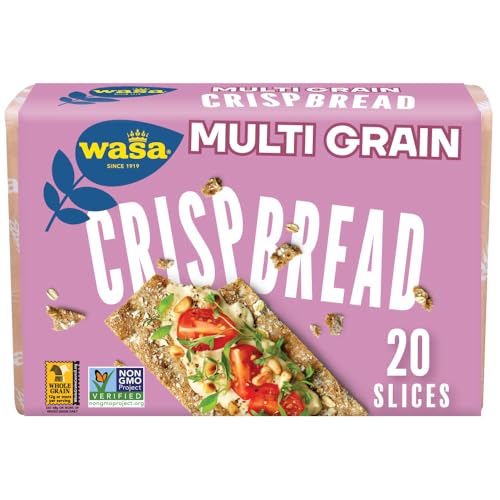 Wasa Multi Grain Crispbread, 9.7 oz, Crackers, Non-GMO Ingredients, Good Source of Fiber