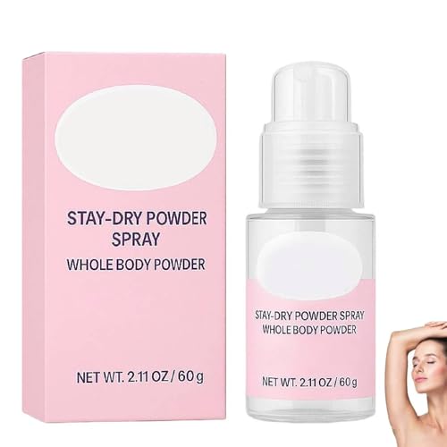 Comfort Powder, Body Powder, Anti-Scheuer-Puder, Komfort Dry und Fresh Puder, Stay Dry Powders Spray, im Intimbereich und am ganzen Körper, Körperpuder Gegen Scheuern und Schwitzen (1)