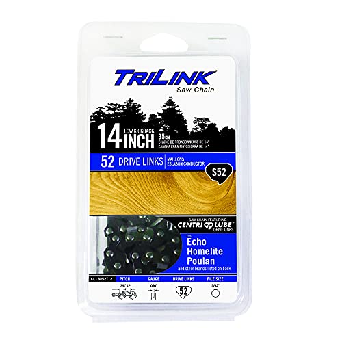 3/8 Lp .050 Gauge 52 Drive Links Chainsaw Chain Compatible With/Replacement For Dayton 2Z753, 2Z970, 4Z023, 4Z573, 4Z972, 6Z823, 2Z760, 4Z022, 4Z109, 4Z971, 6Z284 Chainsaws #TOP2