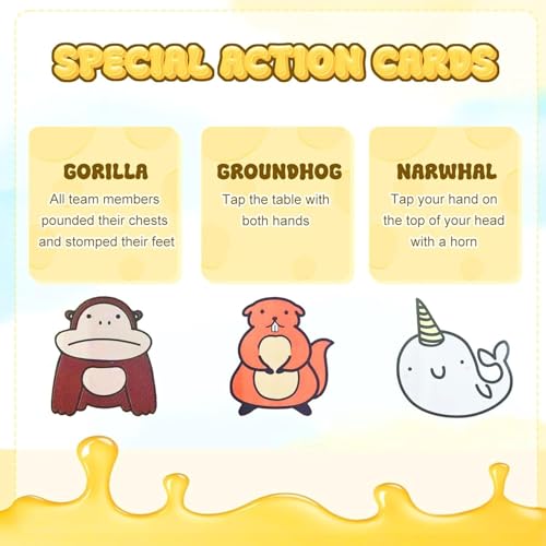 Image of Awestuffs Family Board Games for Adults and Kids - Ages 14 and up, 2 to 8 Players (Taco Cat Goat Cheese Pizza Card Game)