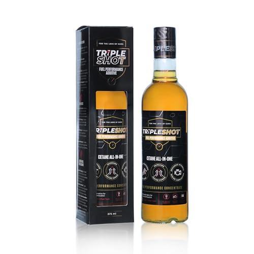 Image of Tripleshot Fuel Performance Additive for Diesel Cars & SUVs, 375ml | Cetane Booster, Fuel Injector & Fuel System Cleaner | Improves Mileage, Engine Power, Acceleration & Engine Protection | | Cetane Booster, Fuel Injector & Fuel System Cleaner, Improves Mileage & Engine Power