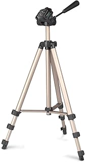 Hama | Trípode para cámara de Foto o Video (Tripode Soporte cámara Reflex Star 75", Ligero, Estable, con Bolsa para su Transporte) Dorado y Negro