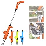 Garden Electric Weed Burner, 5 Nozzles Electric Thermal Weeder, Weeding Tools for Flame Weeding, Roofing, Melting Ice, 3 in 1 Electric Weed Eater, Maximum Temperature 650℃ (Orange)
